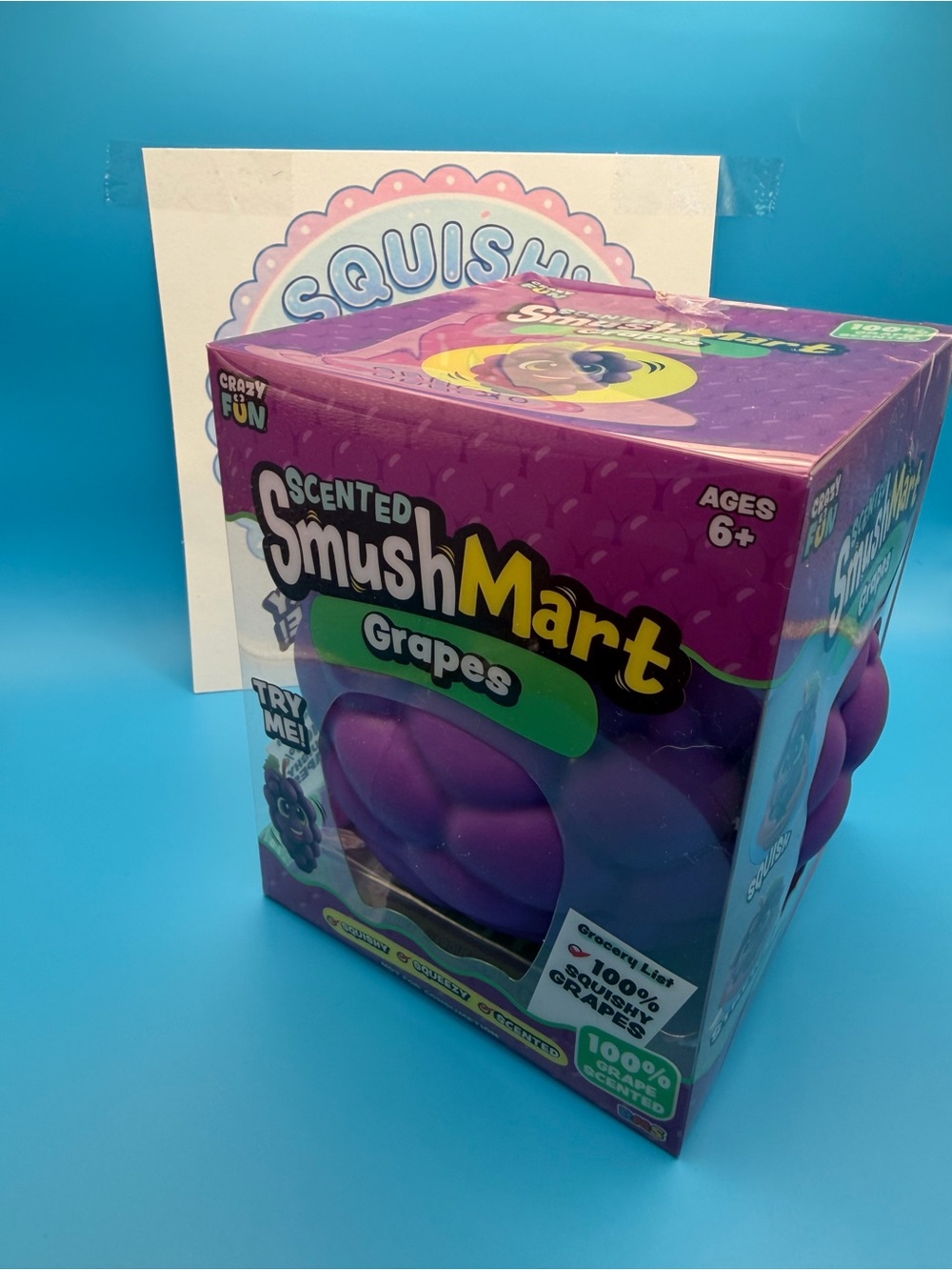 Scented Grape Squishy Toy - Purple